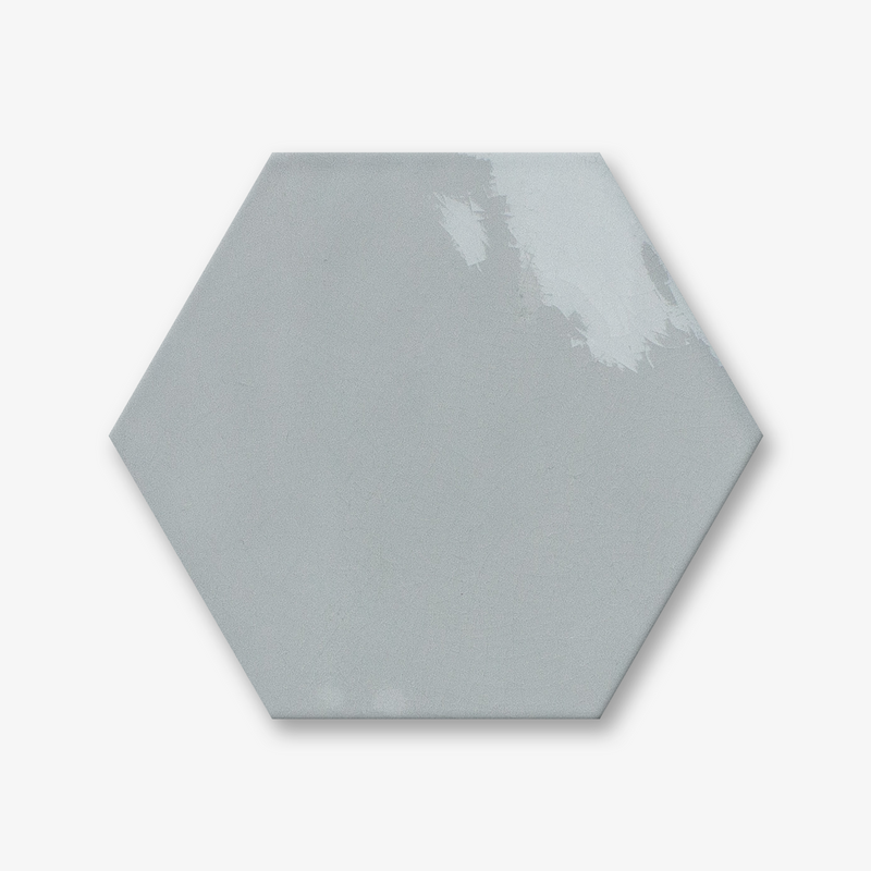 Equator Hexagonal Gloss Pearl GreyCeramic