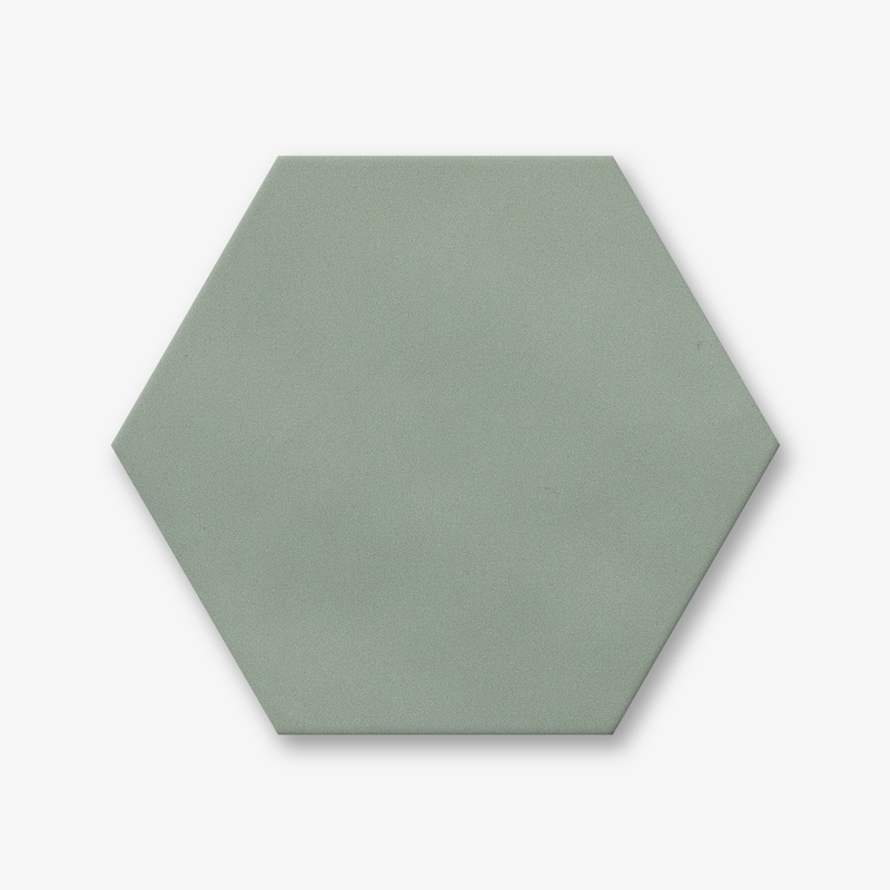 Equator Hexagonal Matt Eau de NilCeramic