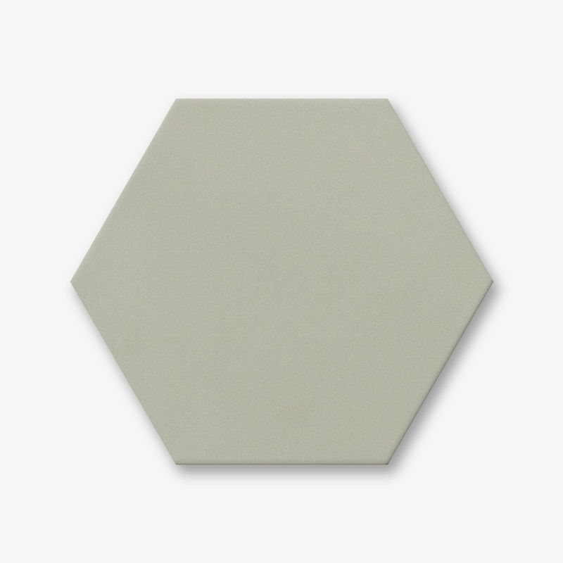 Equator Hexagonal Matt Oyster WhiteCeramic