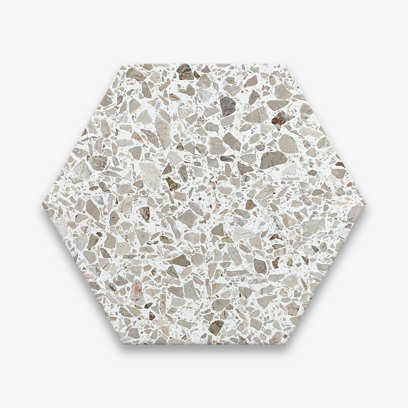 Palbe Hexagonal (25mm Chip) Terrazzo