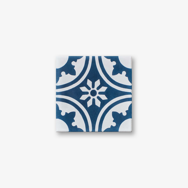 Algiers Marine Blue Encaustic Cement Tile