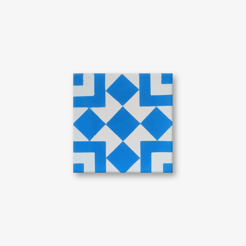 Balboa Electric Blue Encaustic Cement Tile
