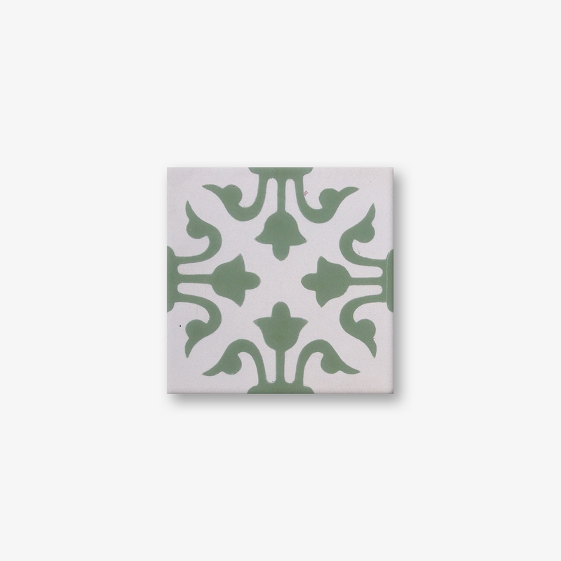 Venice Green Encaustic Cement Tile