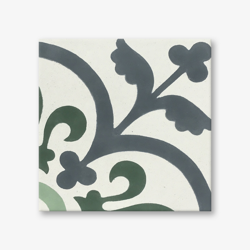 Madrid Green Encaustic Cement Tile