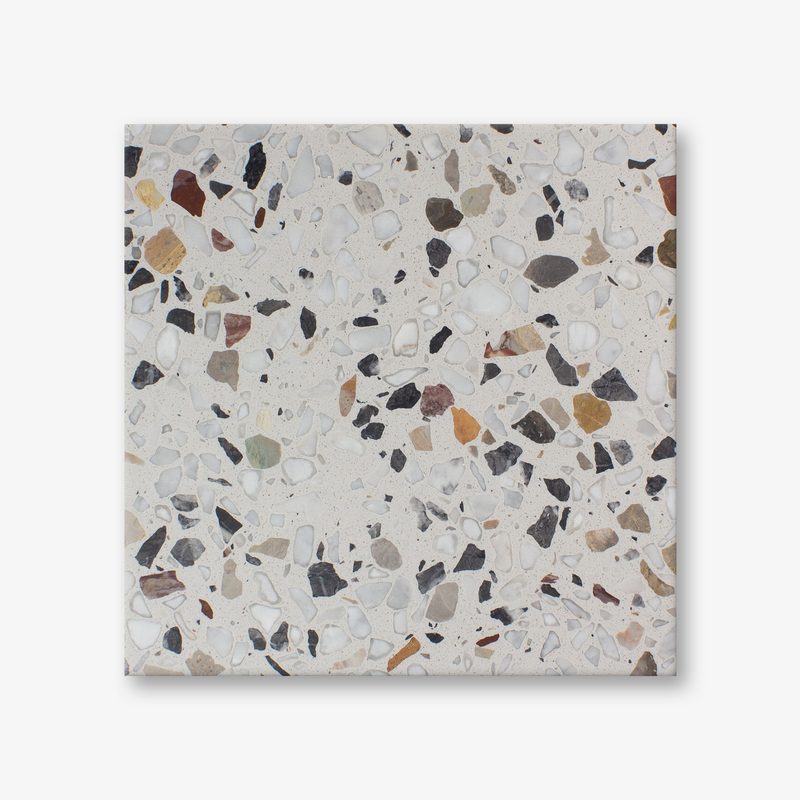 In Stock Grigio Venato Terrazzo Resin 60cmx60cmx1.2cm