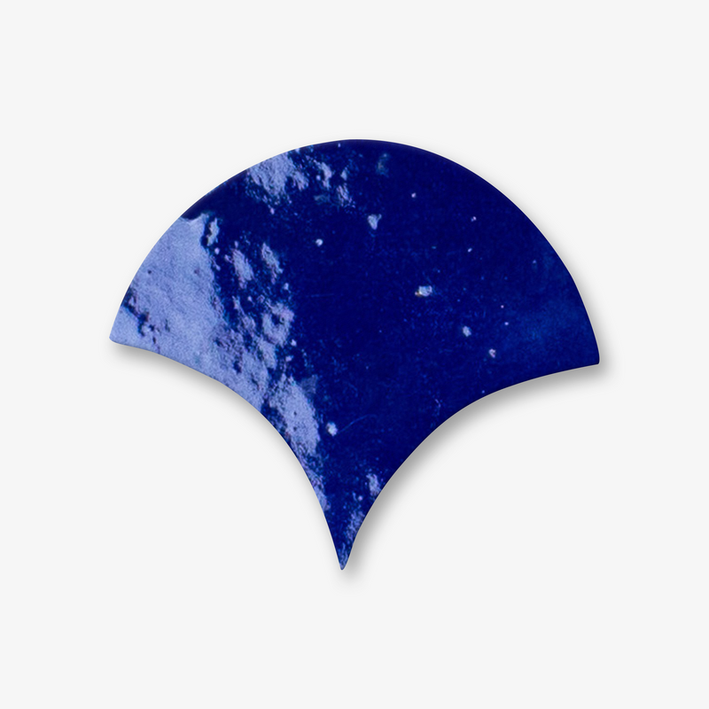 Zellige Shell Chakar - 220 Cobalt Blue