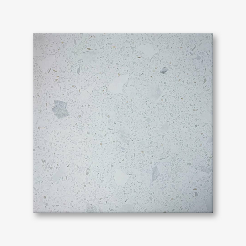 Terrazzo Big Chips White Porcelain Tiles