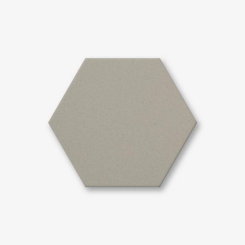 Splash Clay Plain Colour Hexagonal Porcelain Beige