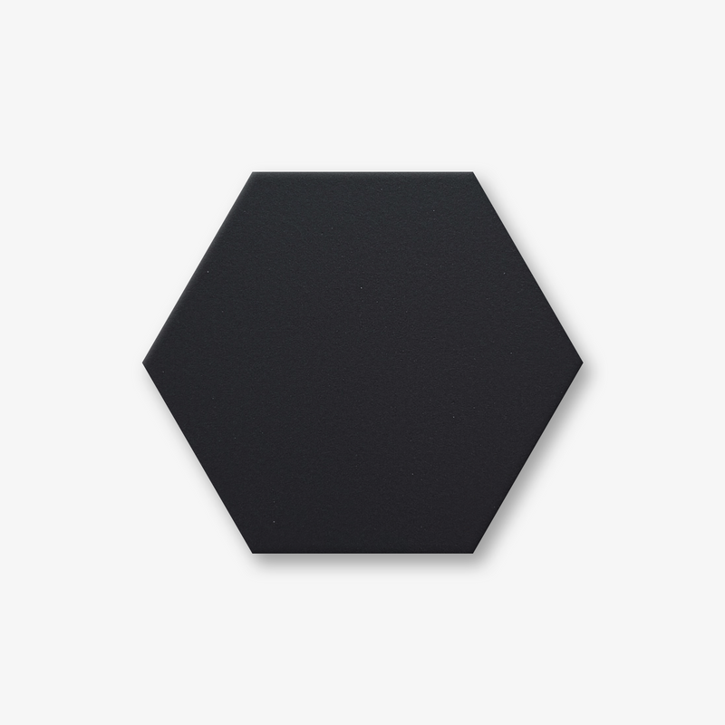 Splash Clay Plain Colour Hexagonal Porcelain Dark Grey
