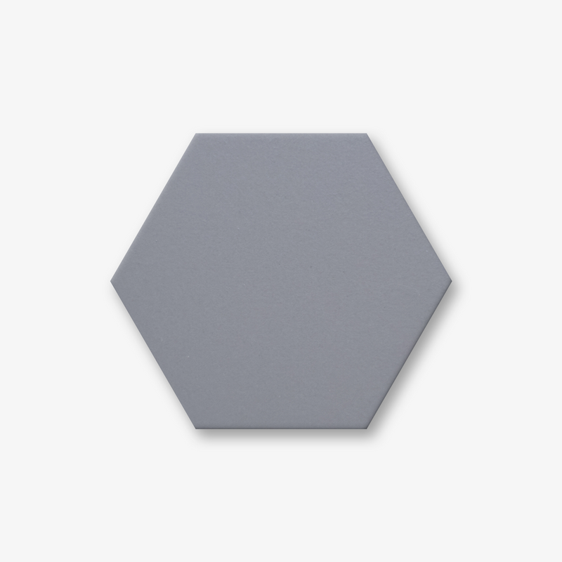 Splash Clay Plain Colour Hexagonal Porcelain Zinc