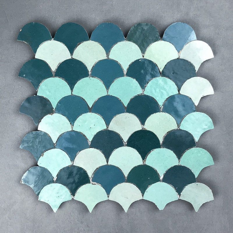 Zellige 27cm Kshour Shell Panels