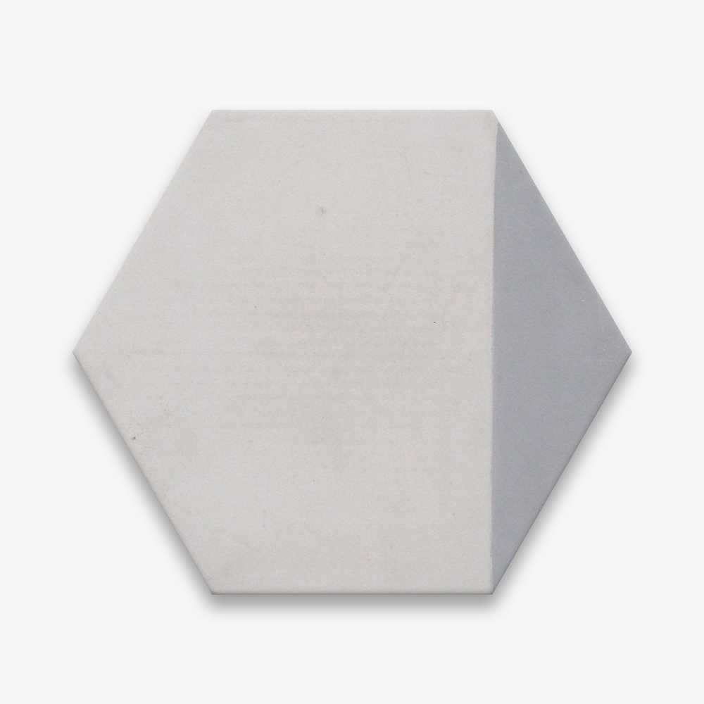 Hexagonal Triangles Gold Encaustic Cement Tile