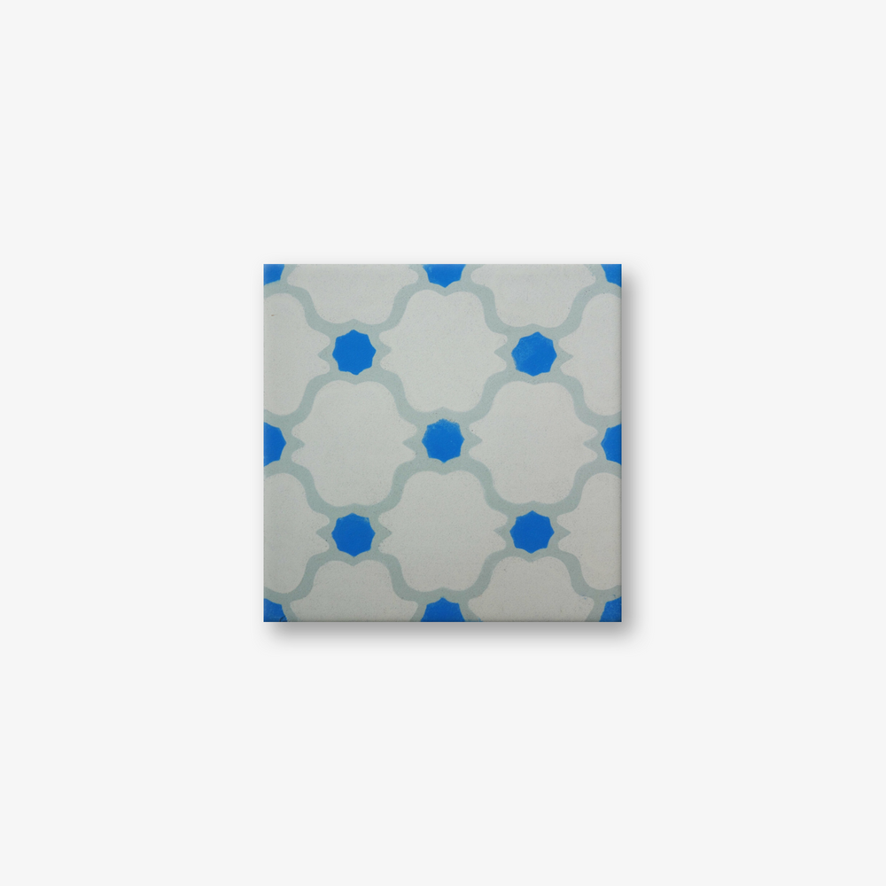 Concentric Black Encaustic Cement Tile
