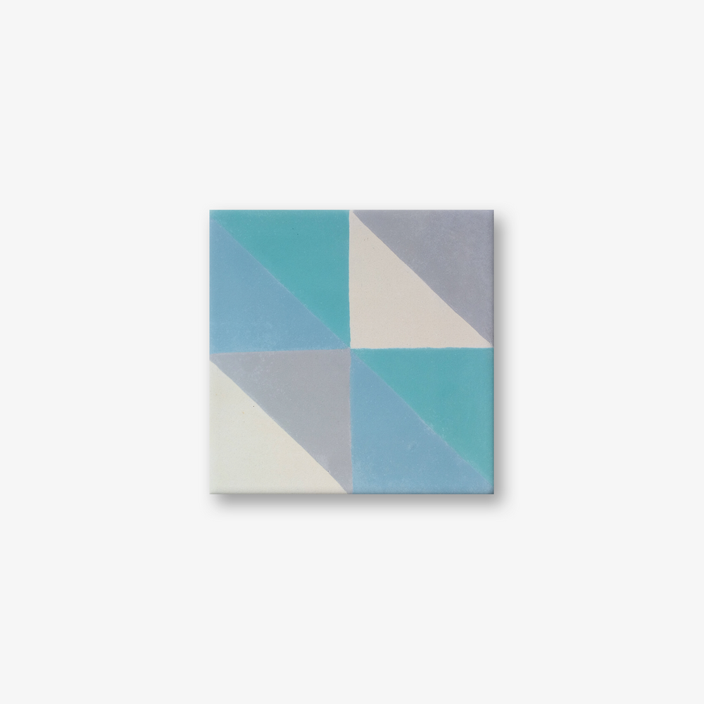 Ambrosia Blu Gris Encaustic Cement Tiles