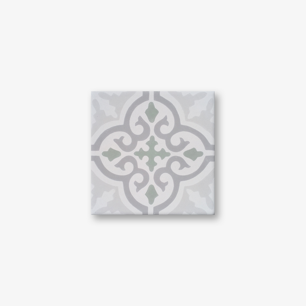 Cuba Verde Rojo Encaustic Cement Tile