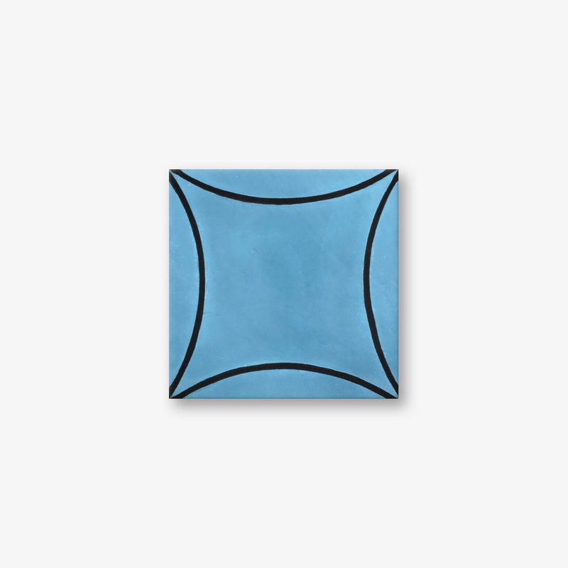 Dublin Storm Blue Encaustic Cement Tile