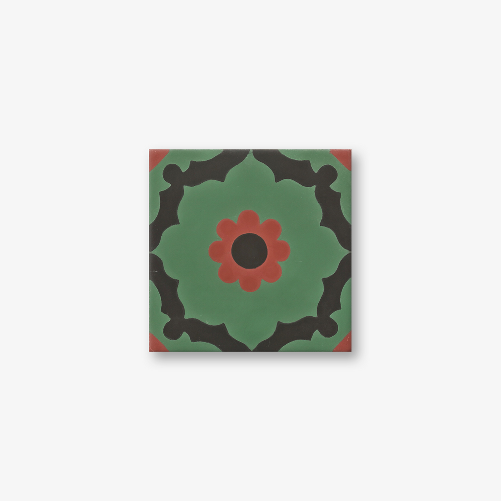 Charlotte Grey Pink Encaustic Cement Tile