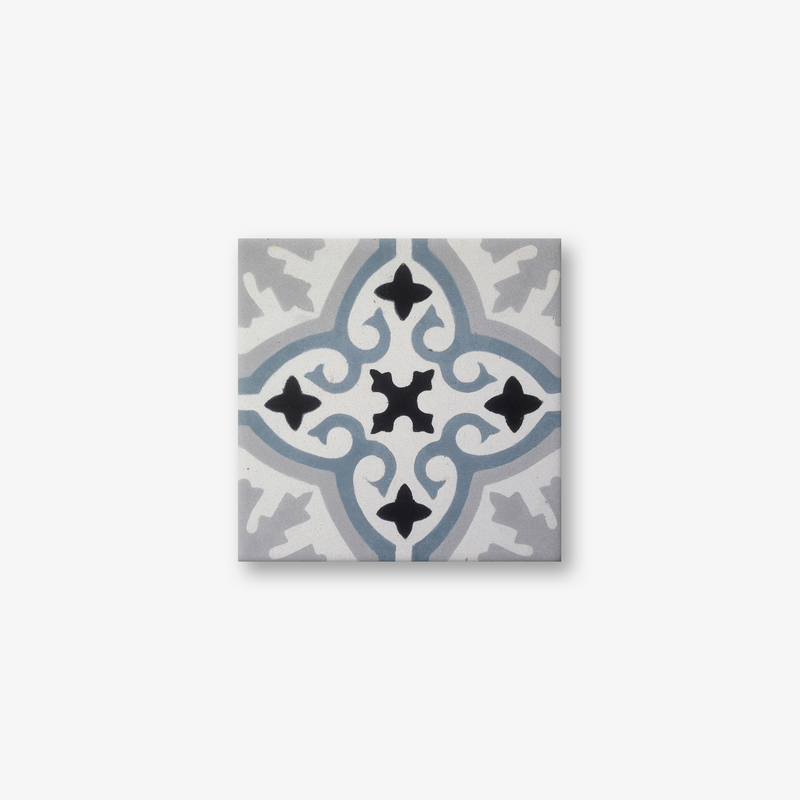 Havana Blue and Grey Encaustic Cement Tile