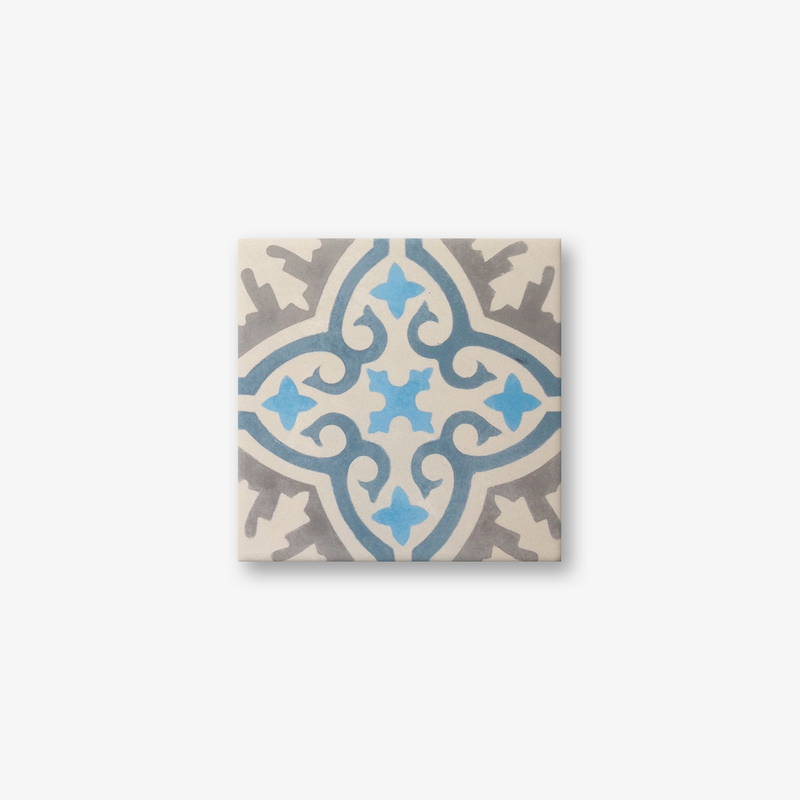 Havana Celeste Blue Encaustic Cement Tile