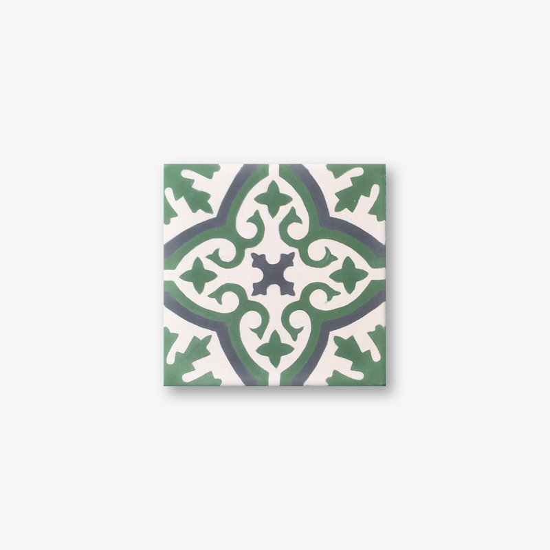 Havana Verde Green Encaustic Cement Tile
