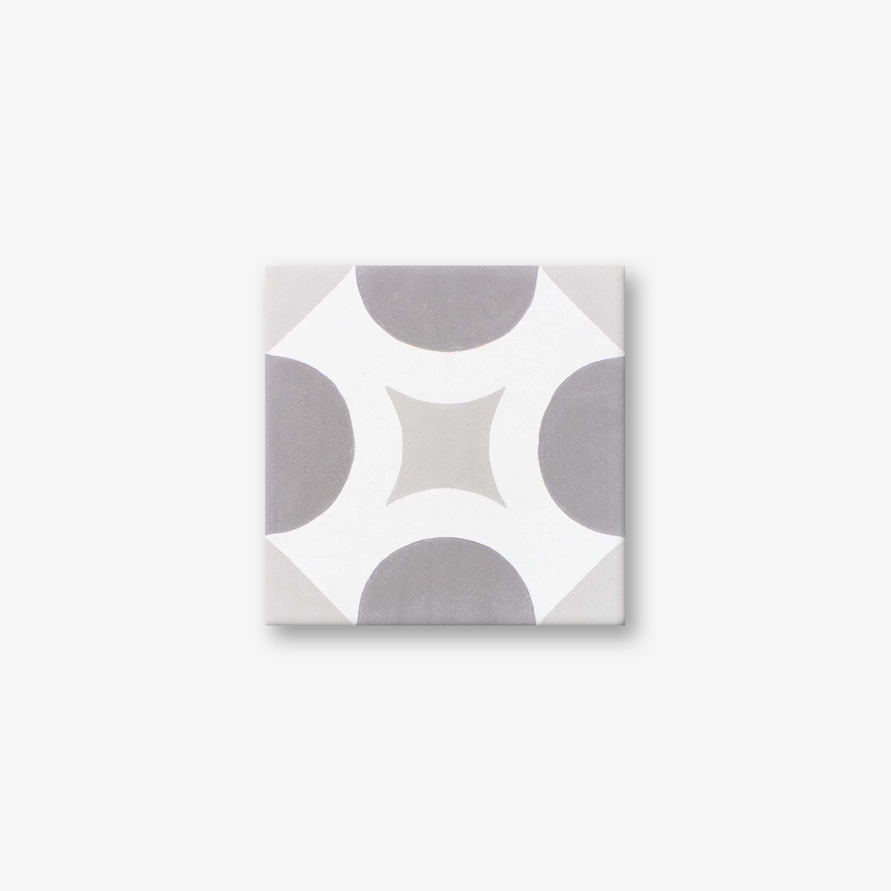 Alhambra Light Grey Encaustic Cement Tile