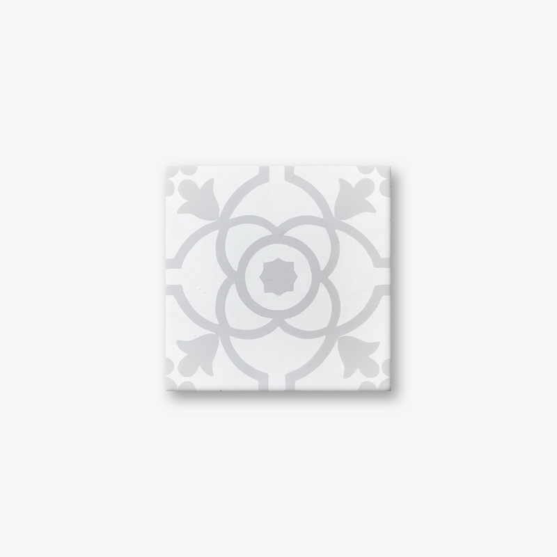 Macedonia Light Grey Encaustic Cement Tile