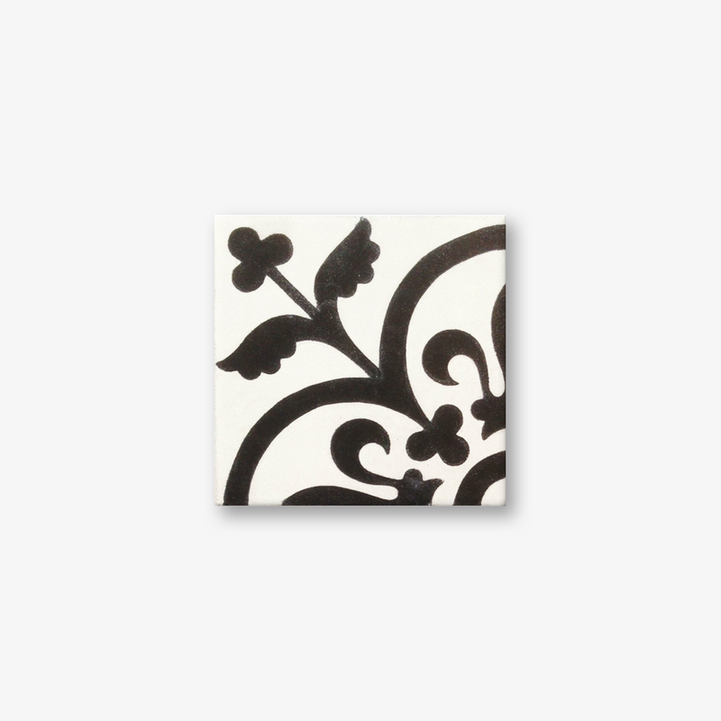 Madrid Black & White Encaustic Cement Tile