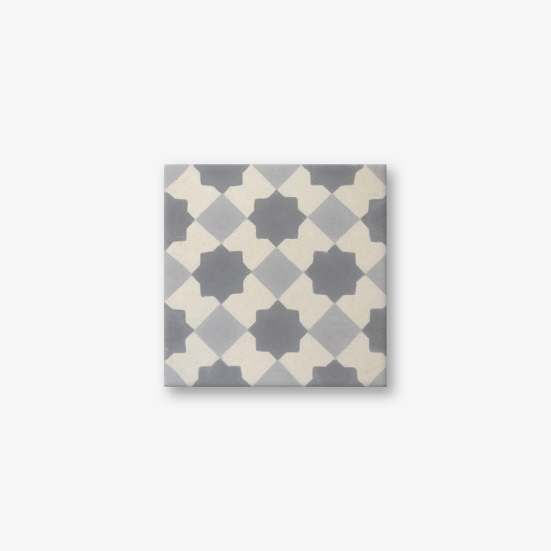 Marrakech Grey Encaustic Cement Tile