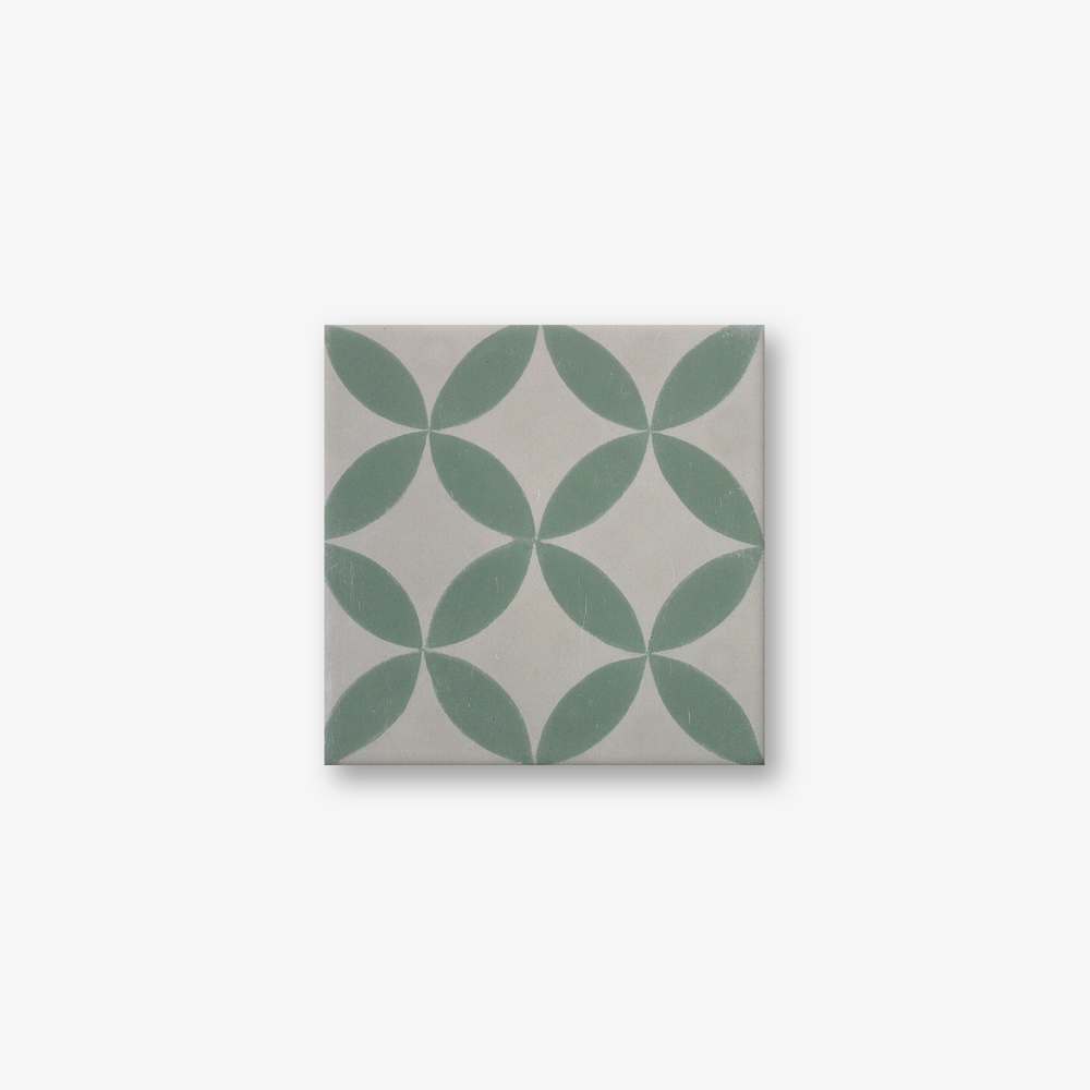 Petals Yellow Encaustic Cement Tile