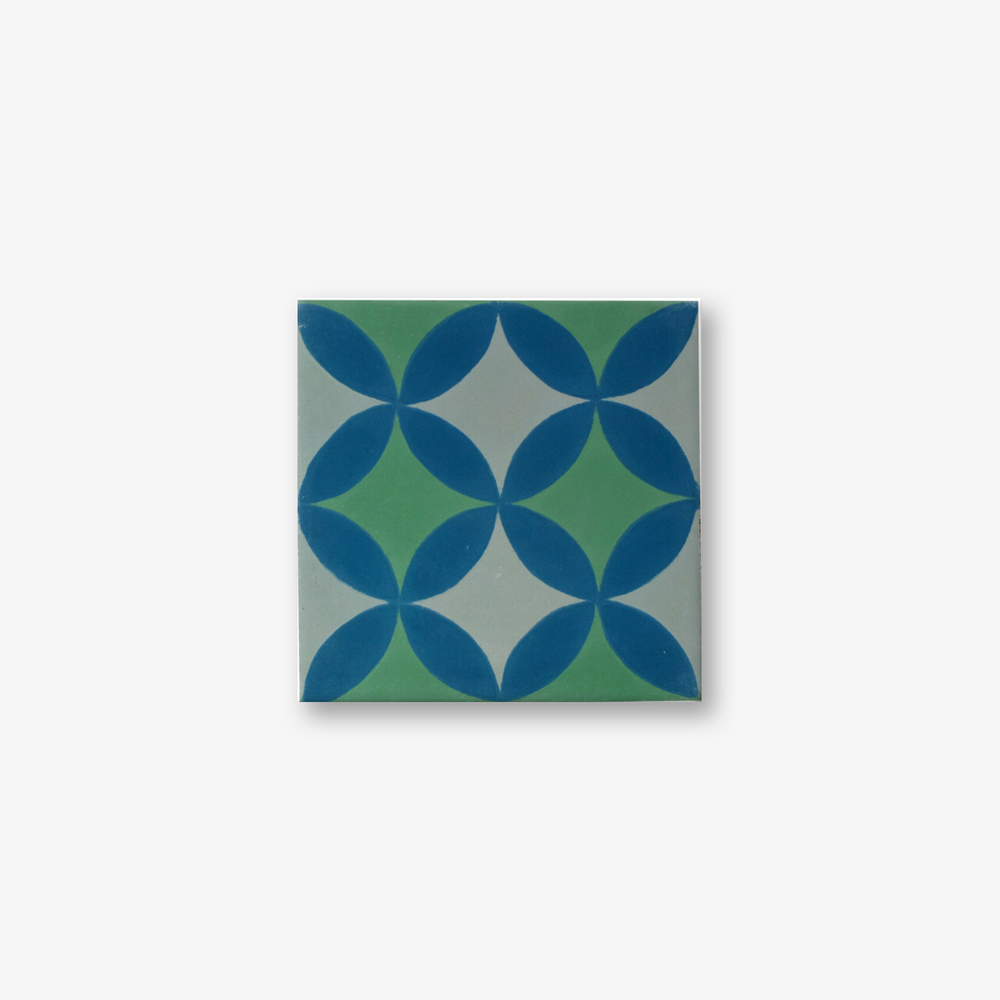 Petals Laguna Encaustic Cement Tile