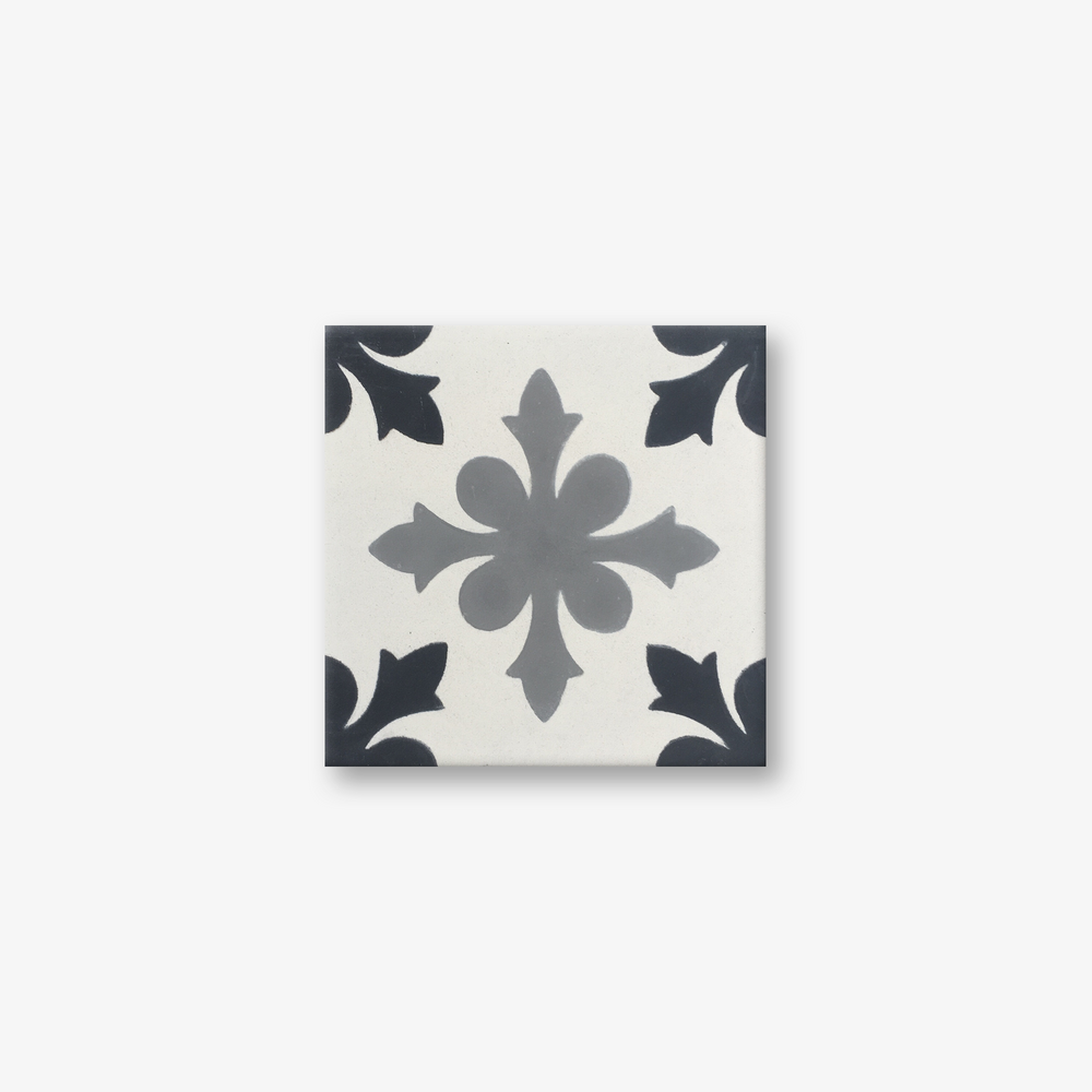 Snowflake Grey Encaustic Cement Tile