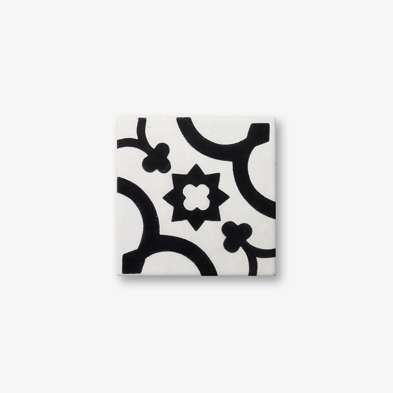 Sofia Black & White Encaustic Cement Tile