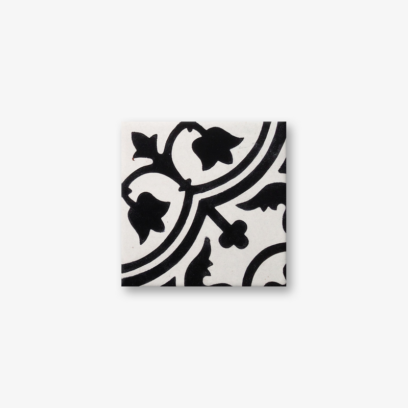 Trinidad Black & White Encaustic Cement Tile
