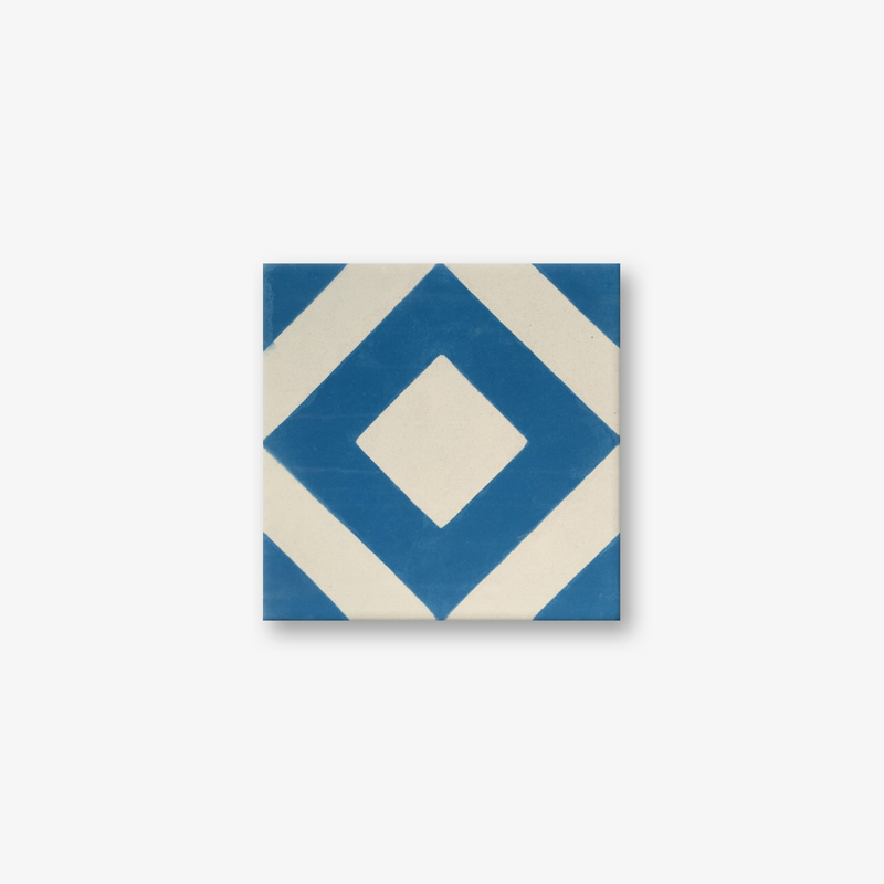 Varadero Azure Encaustic Cement Tile