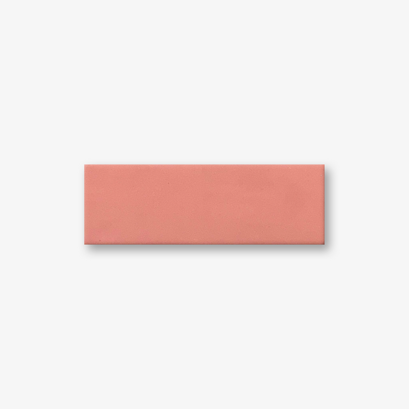 Blooming Dahlia Pink Herringbone Brick Tiles