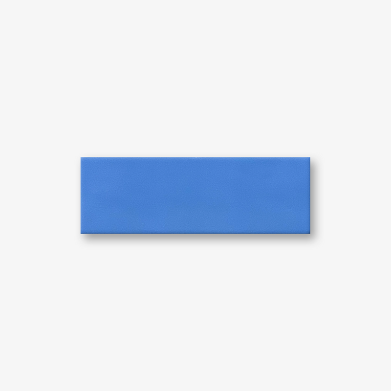Brilliant Blue Herringbone Brick Tiles