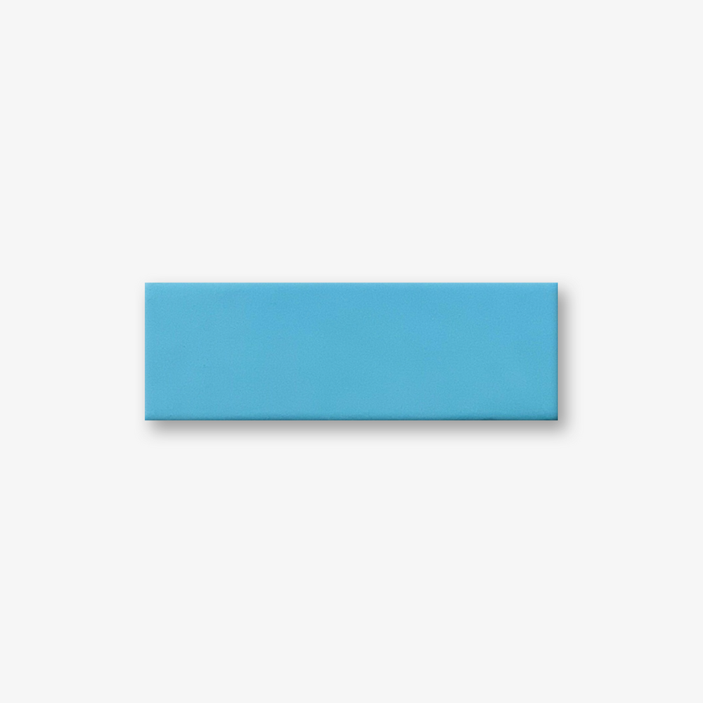 Brilliant Blue Herringbone Brick Tiles