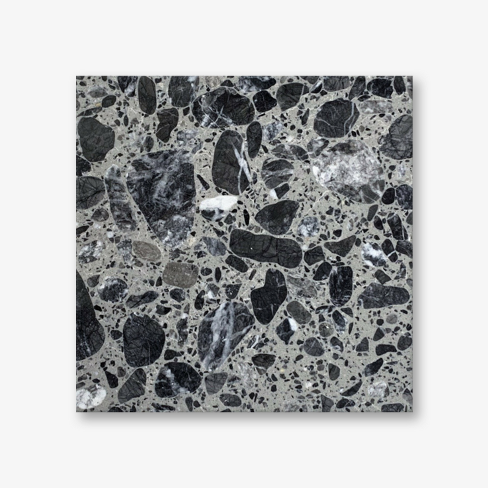 EC1 Pebbles Black Terrazzo Resin