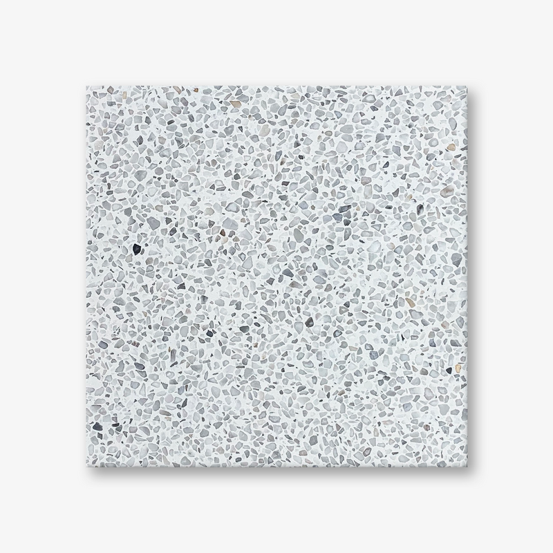 W1 Silver Grain Terrazzo Resin
