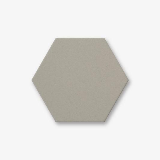 Splash Clay Plain Colour Hexagonal Porcelain Beige