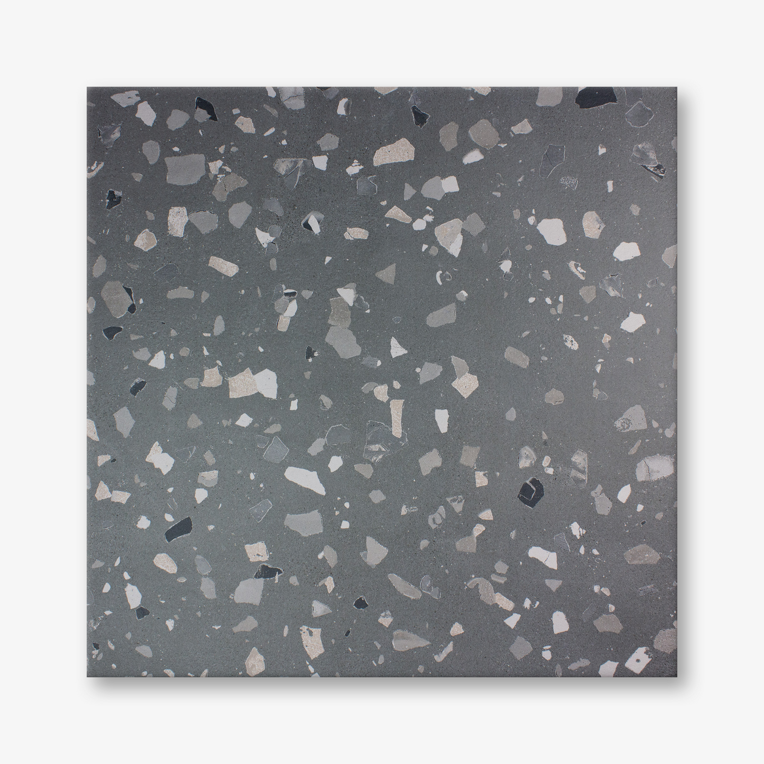 Grey ConcreTerra Chip Porcelain โ Terrazzo Tiles