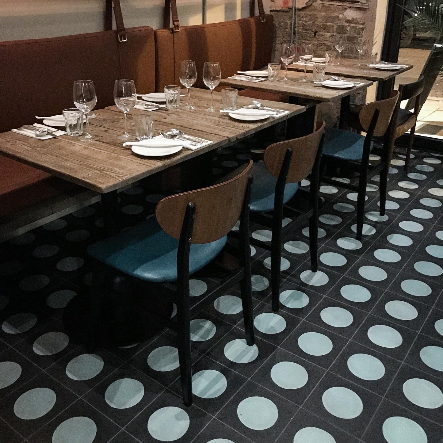 Shoreditch Laguna Blue Encaustic Cement Tile