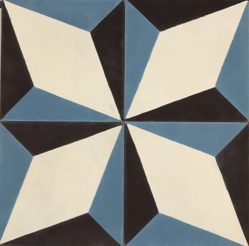 Nadia Burnt Orange Encaustic Cement Tile
