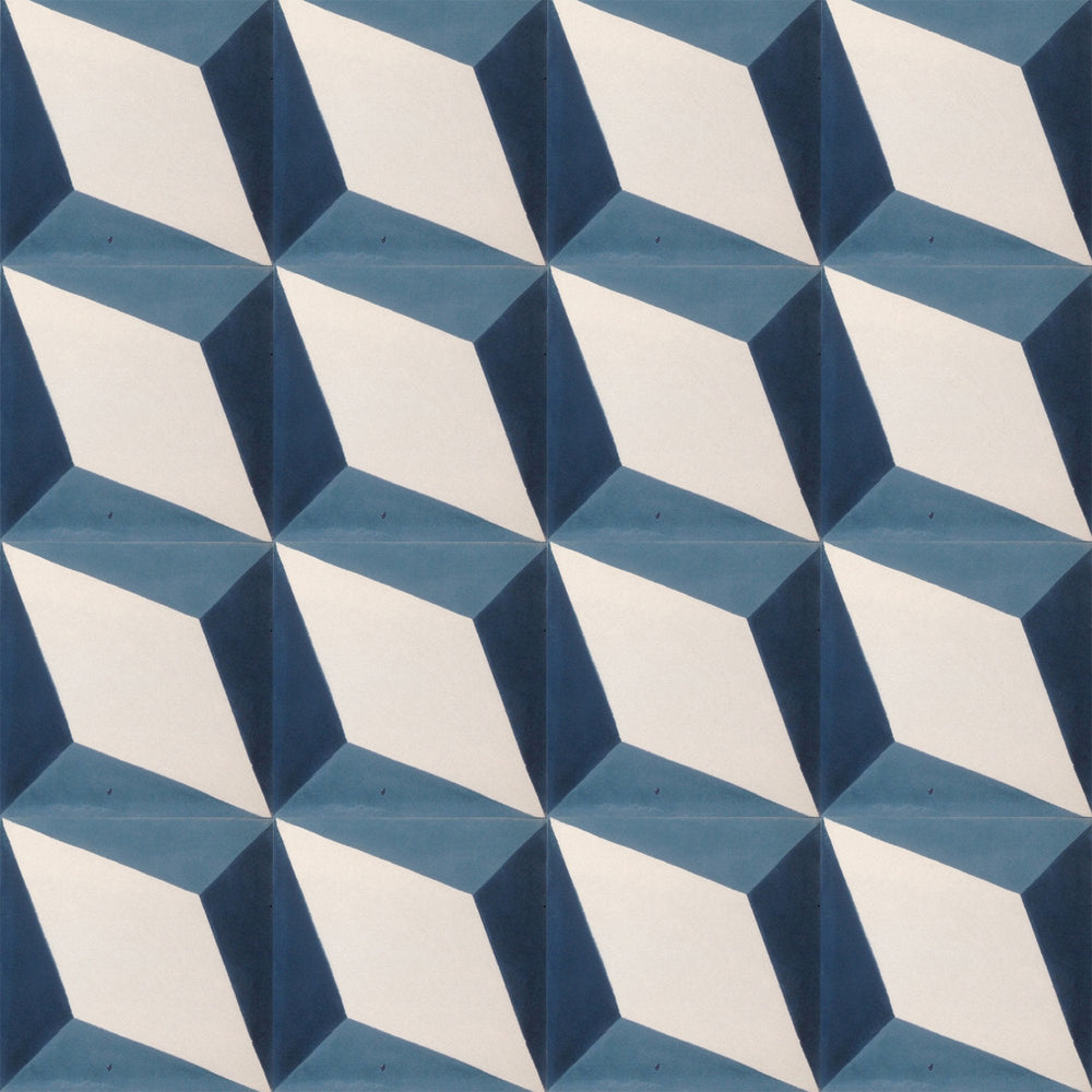 Nadia Aubergine Grey Encaustic Cement Tile
