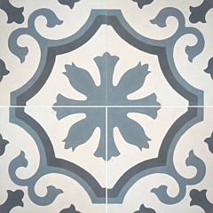 Ambrosia Blu Gris Encaustic Cement Tiles 20cm*20cm