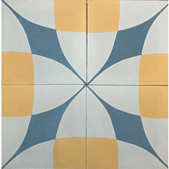 Dali Blue and Yellow Encaustic Cement Tile 20cm*20cm
