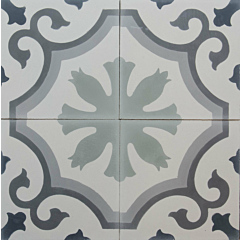 Ambrosia Gris-Grey Encaustic Cement Tiles 20cm*20cm