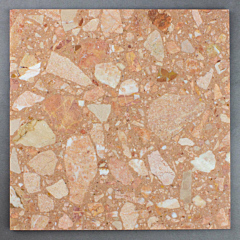E3 Apricot Gravel Honed Terrazzo Resin 30cm*30cm*1.2cm