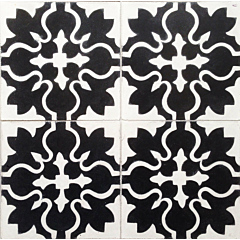 Fiona Black & White Encaustic Cement Tile 20cm*20cm
