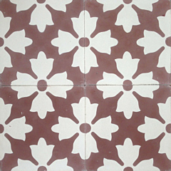 Floral Lilac Encaustic Cement Tile 20cm*20cm